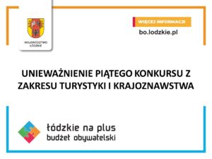 Unieważnienie piątego konkursu z zakresu turystyki i krajoznawstwa
